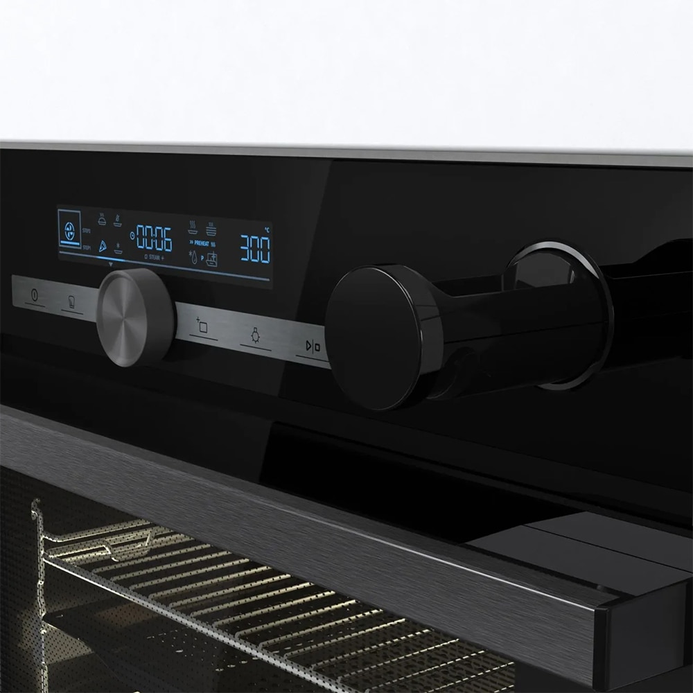 Cuptor incorporabil HISENSE BSA66334PG, Electric, Autocuratare pirolitica, 77 l, Clasa A+, negru 