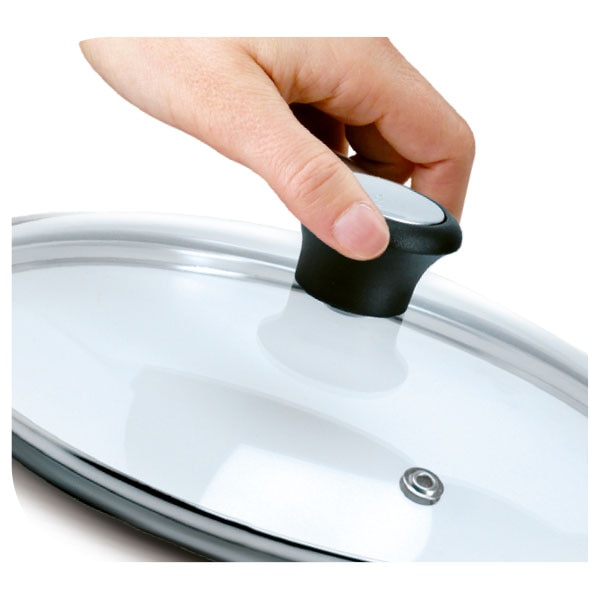 Capac TEFAL Exception 28097712, 28cm, sticla, transparent