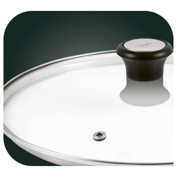 Capac TEFAL Exception 28097712, 28cm, sticla, transparent