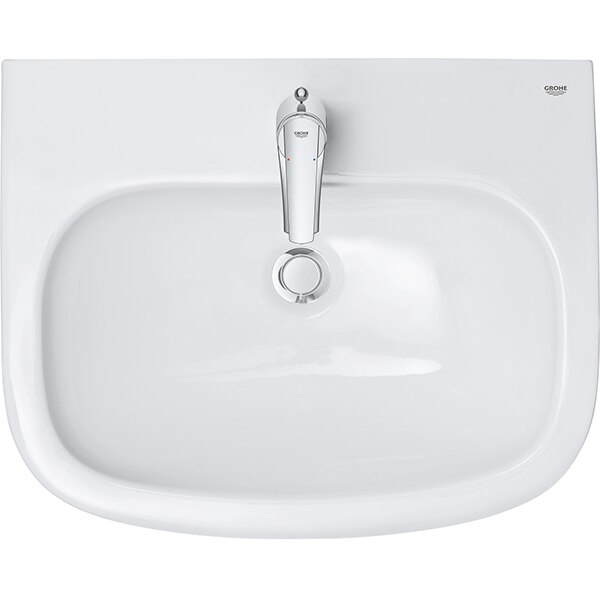 Chiuveta baie GROHE Euro Ceramic 39335000, montare pe perete, 59.5 x 48.2 cm, alb
