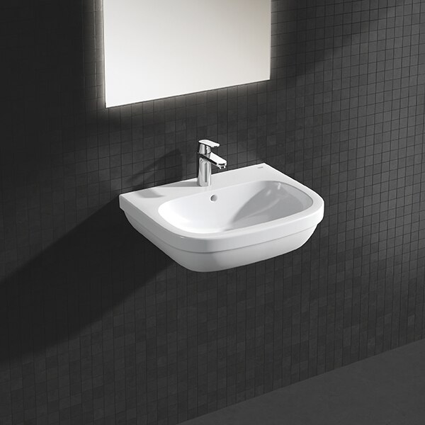 Chiuveta baie GROHE Euro Ceramic 39335000, montare pe perete, 59.5 x 48.2 cm, alb