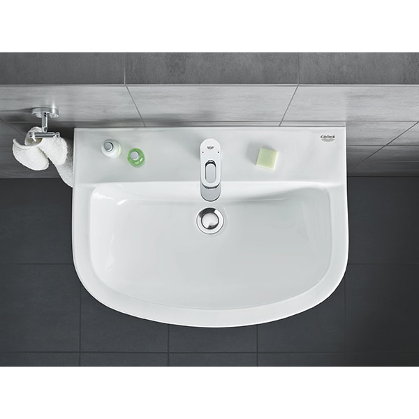 Chiuveta baie GROHE Bau Ceramic 39421000, montare pe perete, 60.9 x 44.2 cm, alb