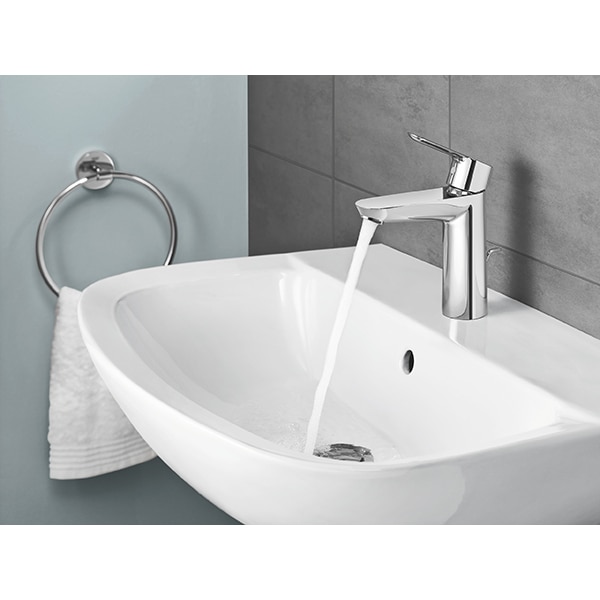Chiuveta baie GROHE Bau Ceramic 39421000, montare pe perete, 60.9 x 44.2 cm, alb
