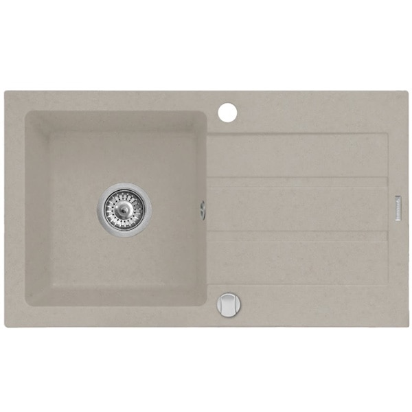 Pachet chiuveta PYRAMIS Altexia Flex, 1 cuva, picurator reversibil, compozit granit + baterie 202100271, bej