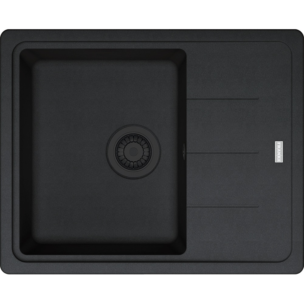 Pachet chiuveta FRANKE BFG 611-62, 1 cuva, picurator reversibil, granit + baterie Pola + Dozator sapun, negru