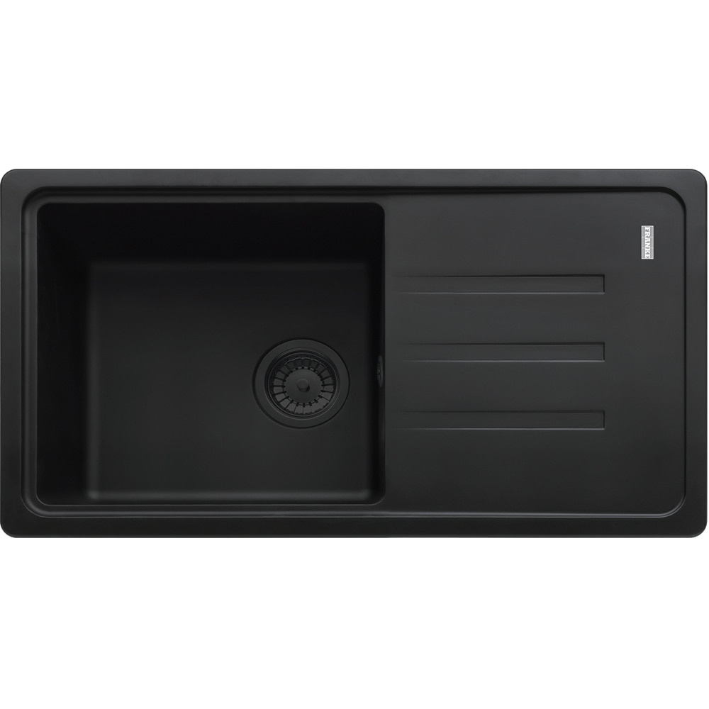 Pachet chiuveta FRANKE BSG 611-78 S, 1 cuva, picurator reversibil, granit, baterie Pola, Dozator sapun, negru