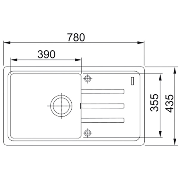 Pachet chiuveta FRANKE BSG 611-78 S, 1 cuva, picurator reversibil, granit, baterie Pola, Dozator sapun, negru