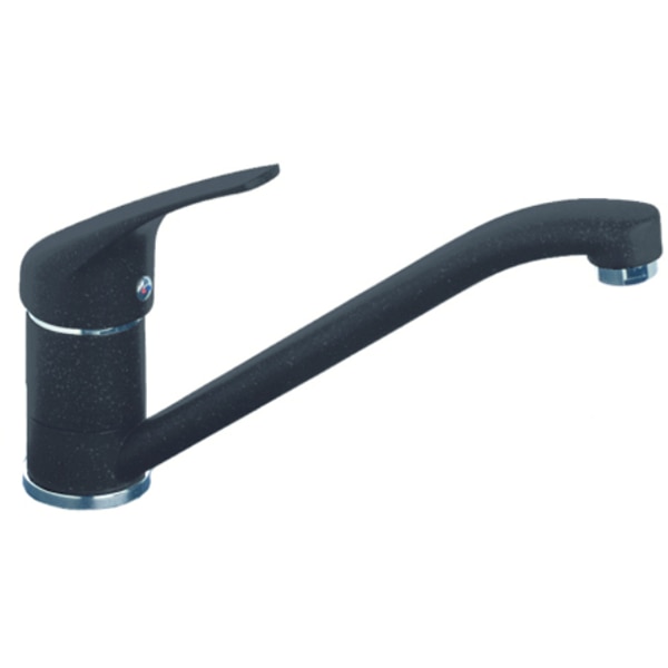 Pachet chiuveta ALVEUS Record 30, 1 cuva, picurator reversibil, compozit granit + baterie GM 210, negru