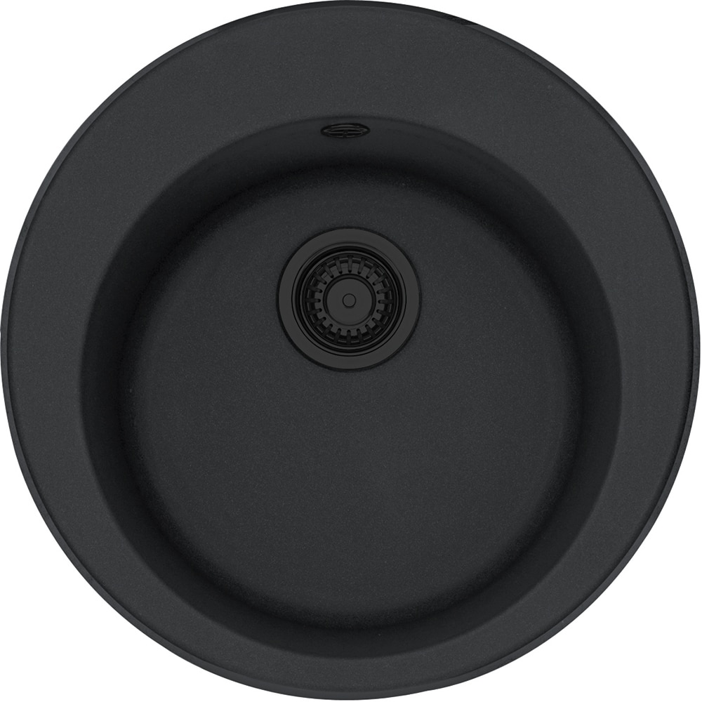 Pachet chiuveta FRANKE ROG 610, 1 cuva, granit, baterie Pola, negru