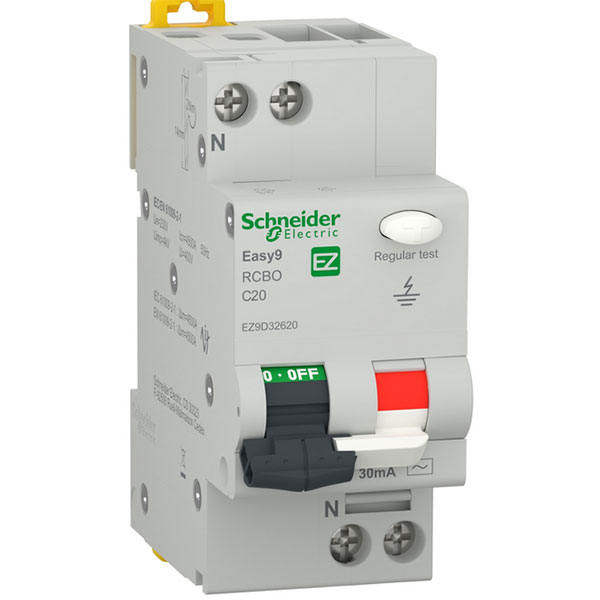 Siguranta automata diferentiala SCHNEIDER EZ9D32620, 1P + ND, 20A, curba C