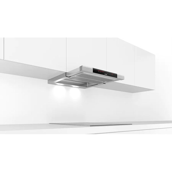 Hota incorporabila BOSCH DFS067K51, 2 motoare, 717 m3/h, L 60 cm, argintiu