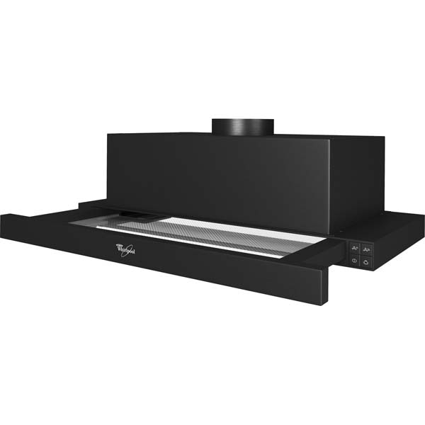 Hota incorporabila telescopica WHIRLPOOL AKR 749 NB, 1 motor, 336 m3/h, L 60 cm, negru