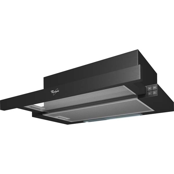 Hota incorporabila telescopica WHIRLPOOL AKR 749 NB, 1 motor, 336 m3/h, L 60 cm, negru