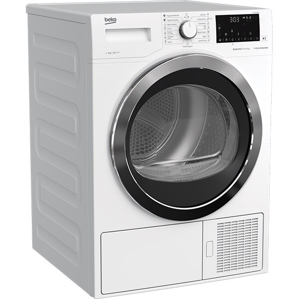 Uscator de rufe BEKO DPY8506GXB1, Pompa de caldura, 8 kg, 15 programe, Clasa A+++, alb