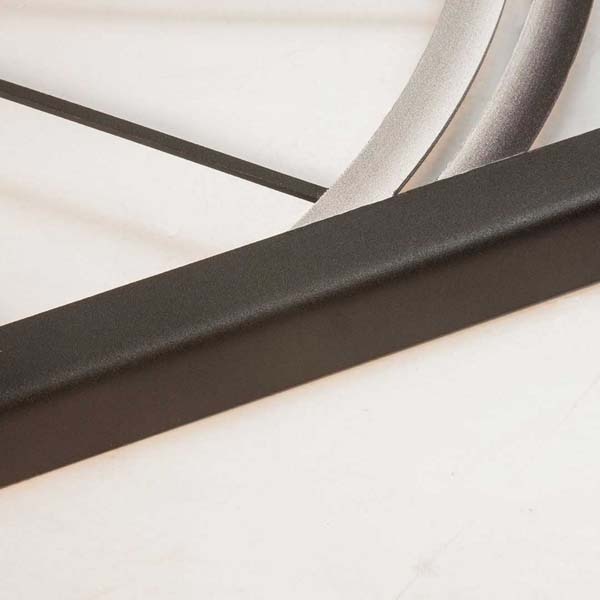 Decoratiune perete Bicycle Wheel, 45 x 70 cm, metal, negru