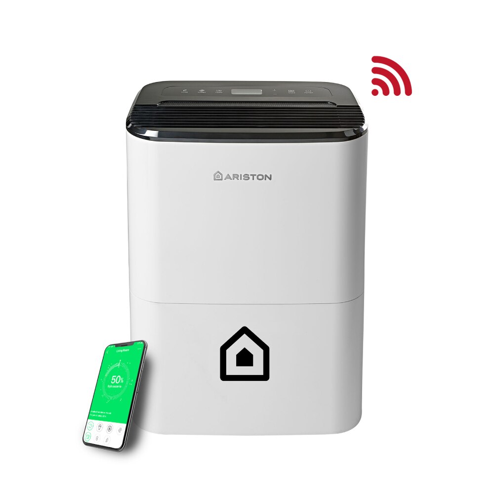 Dezumidificator aer ARISTON DEOS 21s NET, 20l/zi, 360W, Wi-Fi, alb