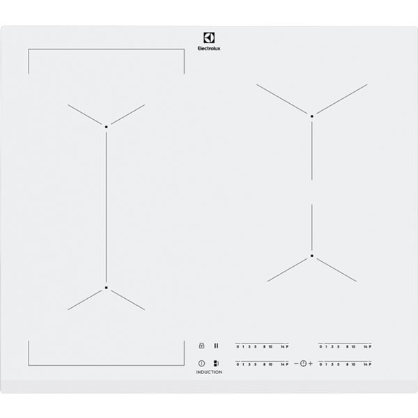 Plita incorporabila ELECTROLUX EIV63440BW, Inductie, 4 arzatoare, Touch control, alb
