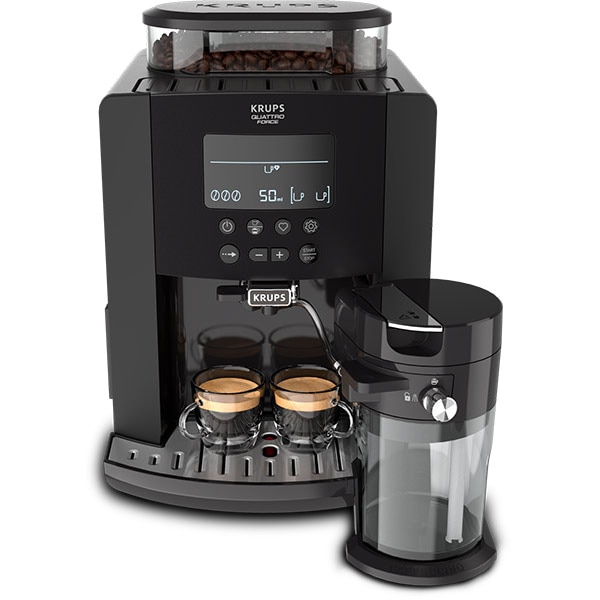 Espressor automat KRUPS Arabica Latte EA819E10, 1.7l, 1450W, 15 bar, negru