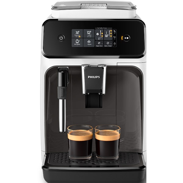 Espressor automat PHILIPS Seria 1200 EP1223/00, 1.8l, 1500W, 15 bar, alb-negru