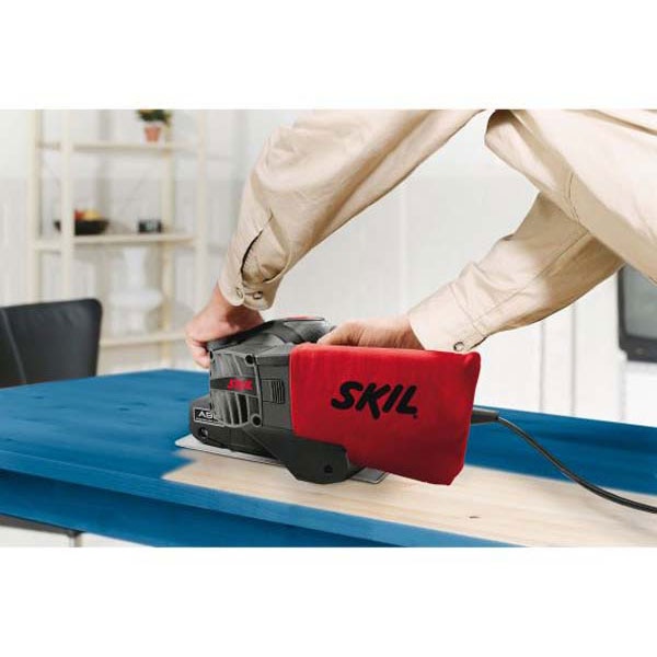 Masina de slefuit cu banda SKIL 1210AA, 650W, 300m min, banda 76x457mm, banda slefuire