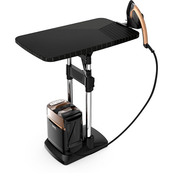 Aparat de calcat cu abur de inalta presiune TEFAL Ixeo Power All-in-One QT2020, 2170W, 200g/min, 1.1l, Mcrosteam 400 Ionx, negru-maro