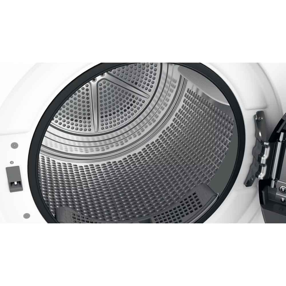 Uscator de rufe WHIRLPOOL FFT M11 9X2BY EE, 6th Sense, Condensare si pompa de caldura, 9 kg, 15 programe, Clasa A++, alb