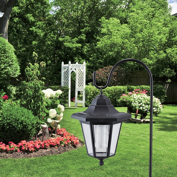 Lampa solara tip felinar FLINK FK-P0545L, 1.5 lumeni, IP44, negru