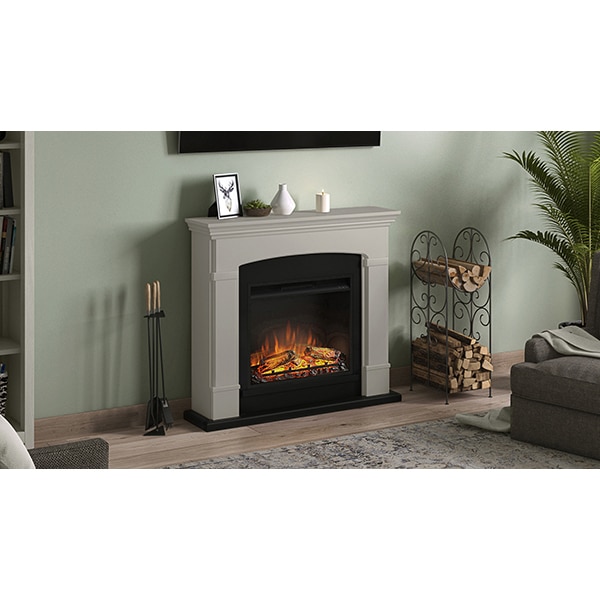 Semineu electric TAGU Helmi Light Beige, 1500W, Focar 3D,Bej