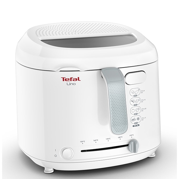 Friteuza TEFAL Uno FF203130, 1kg, 1.8l, 1600W, 150-190 grade, alb-gri