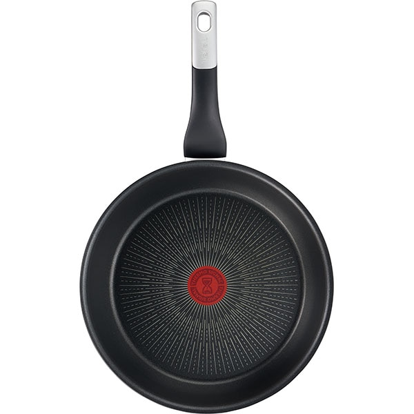 Tigaie TEFAL Unlimited G2550572, 26 cm, aluminiu, invelis antiaderent Titanium, negru