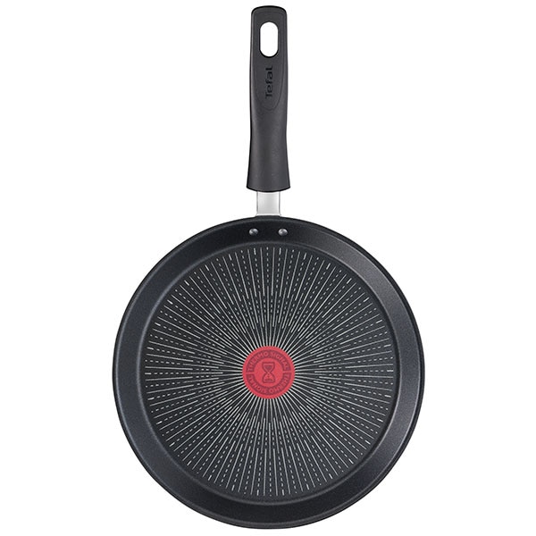 Tigaie clatite TEFAL Unlimited G2553872, 25cm, aluminiu,  Thermo Signal, negru