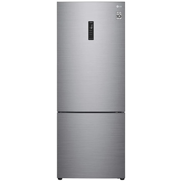 Combina frigorifica LG GBB566PZHMN, No Frost, 462 l, H 185 cm, Clasa E, SmartThinQ, argintiu