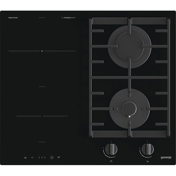 Plita incorporabila GORENJE GCI691BSC, Mixta, 4 arzatoare, negru