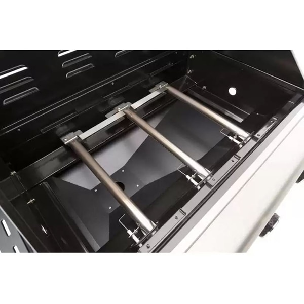 Gratar pe gaz LANDMANN Triton 12940, 65 x 45 cm, 3 + 1 arzatoare, 4 role, argintiu