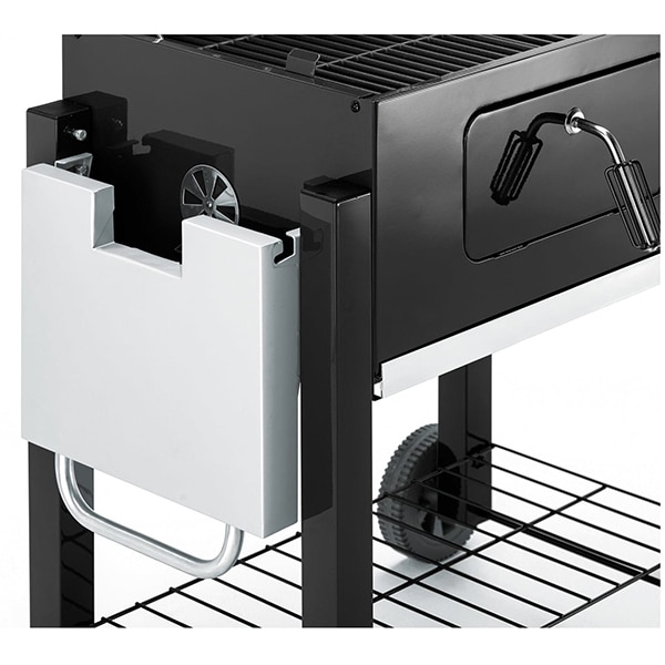 Gratar carbune LANDMANN Dorado 31401, 56 x 42 cm, 2 suprafete, 2 role, negru