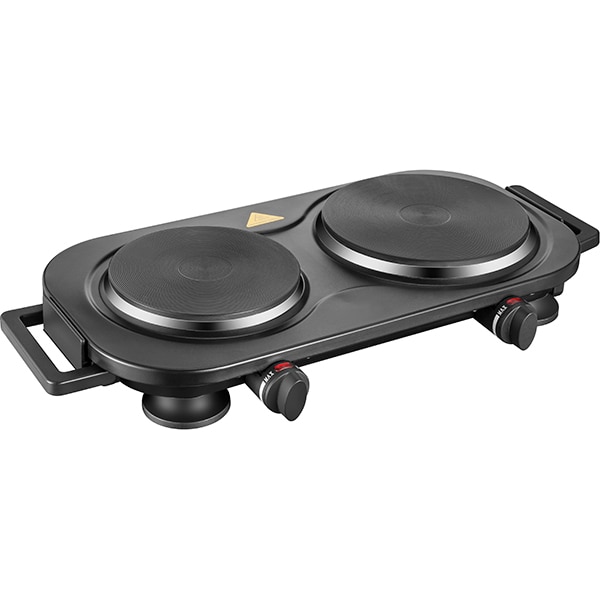 Plita electrica MYRIA MY1822BK, 2 arzatoare, 2500W, negru