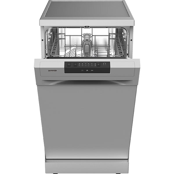 Masina de spalat vase independenta GORENJE GS52040S, 9 seturi, 5 programe, 45 cm, Clasa E, argintiu 