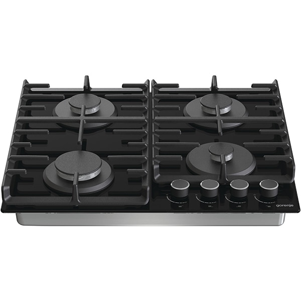 Plita incorporabila GORENJE GT642AB, Gaz, 4 arzatoare, negru