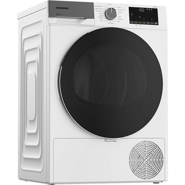Uscator de rufe GRUNDIG GTP5923BN, Pompa de caldura, 9 kg, 15 programe, Clasa E, alb