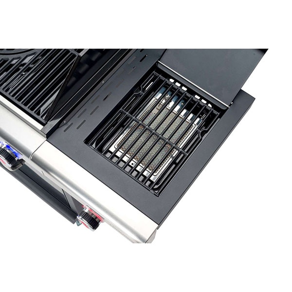 Gratar pe gaz LANDMANN Triton maxX PTS 4.1, 65 x 44 cm, 4 + 1 arzatoare, 4 role, negru