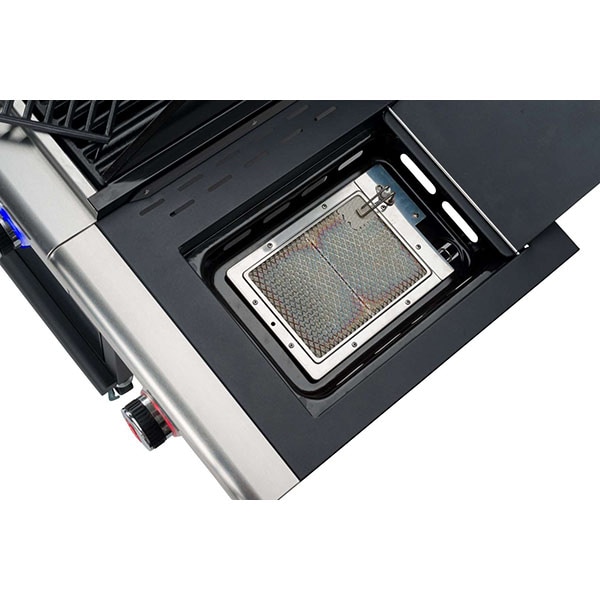 Gratar pe gaz LANDMANN Triton maxX PTS 4.1, 65 x 44 cm, 4 + 1 arzatoare, 4 role, negru