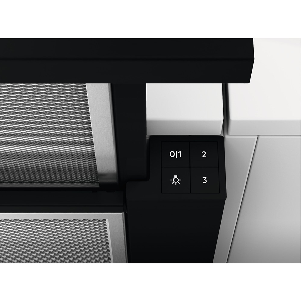 Hota incorporabila telescopica ELECTROLUX LFP616K, 1 motor, 600 m3/h, L 60 cm, negru