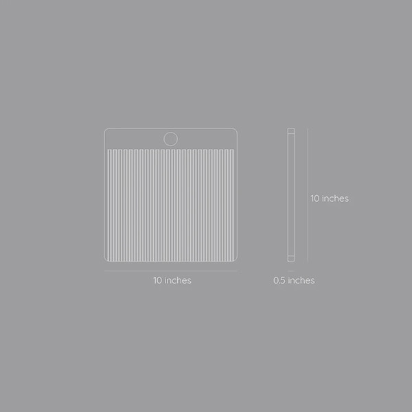 Platou branzetruri SPIN Ida L, 25 x 1.2 cm, corian, albastru