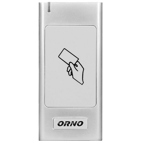 Cititor carduri ORNO OR-ZS-821, Telecomanda + 2 Carduri de proximitate, argintiu