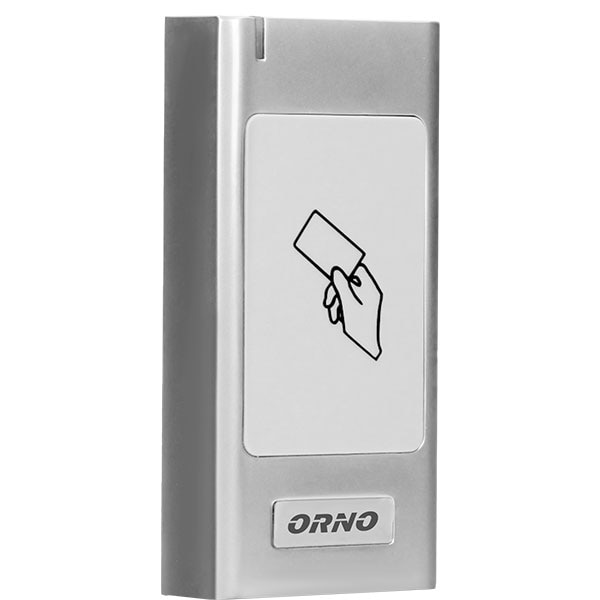 Cititor carduri ORNO OR-ZS-821, Telecomanda + 2 Carduri de proximitate, argintiu