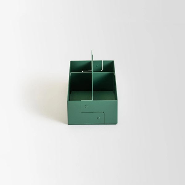 Cutie organizare SPIN Organizer Kit, metal, verde