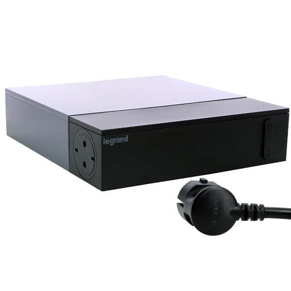 Prelungitor cu protectie LEGRAND L694515, 8 prize, 2m, negru
