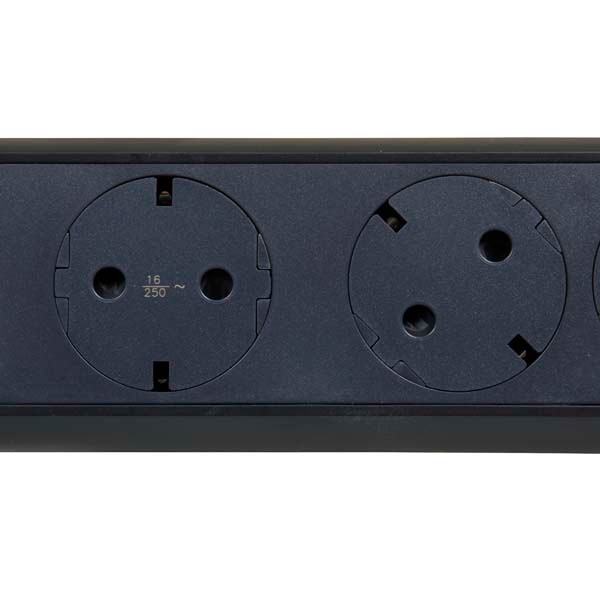 Prelungitor cu protectie LEGRAND L694532, 5 prize, 1.5m, negru-gri inchis