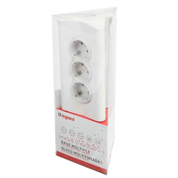 Prelungitor cu protectie LEGRAND L694810, 3 prize, 2 x USB, 1.5m, alb