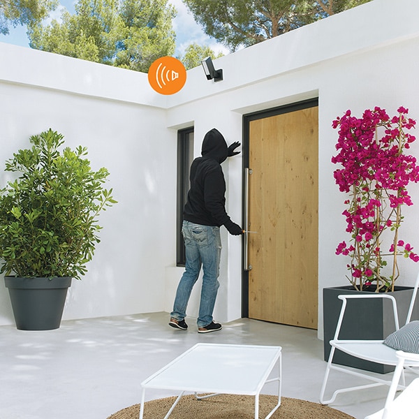 Camera supraveghere exterior NETATMO NOC-S-EC, Full HD 1080p, IR, Wi-Fi, Sirena, alb